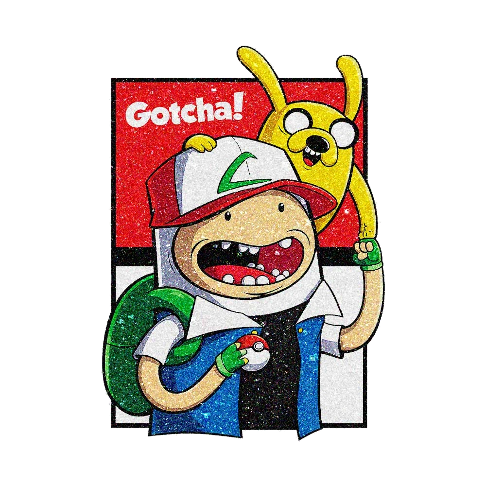 Gotcha Glitter Sticker